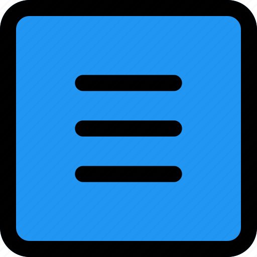 Hamburger, menu, square, business, user, technology, interface icon - Download on Iconfinder