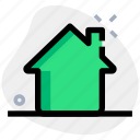 house, with, chimney, business, user, technology, interface