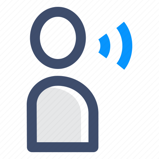 Audio, person, sound, speak icon - Download on Iconfinder