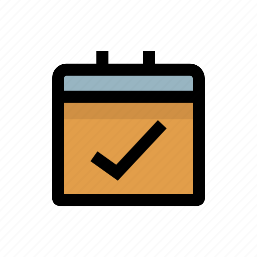 Calendar, checklist, done, event, plan, schedule icon - Download on Iconfinder
