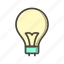 bulb, energy, basic ui 