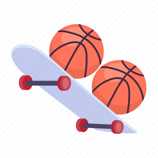 Skating basketballs, skating game, skating board, basketballs, hoop balls icon - Download on Iconfinder