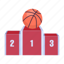 basketball game, winner position, winner podium, winner rankings, basketball