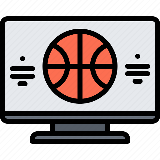 Ball, basketball, player, sport, streaming, television, tv icon - Download on Iconfinder