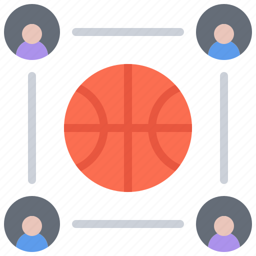 Ball, basketball, group, player, sport, team icon - Download on Iconfinder