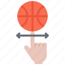 ball, basketball, finger, player, rotation, sport