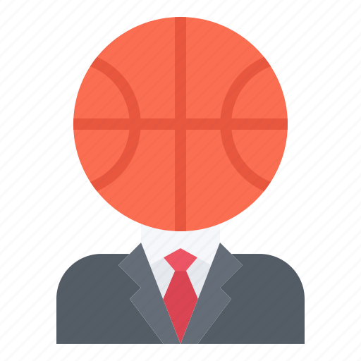 Ball, basketball, head, man, player, sport, suit icon - Download on Iconfinder