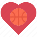 ball, basketball, heart, love, player, sport