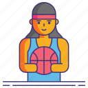 player, female, basketball