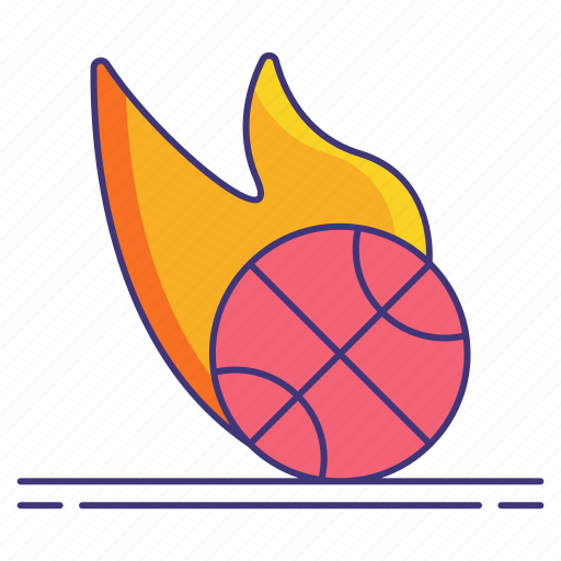 Flaming, sport, basketball, ball icon - Download on Iconfinder