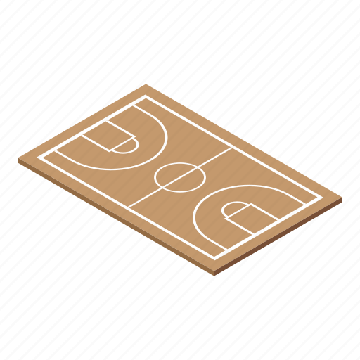 Basketball, cartoon, field, fitness, isometric, sport, texture icon - Download on Iconfinder