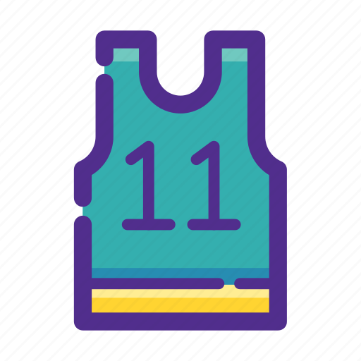Ball, basket, flat, jersey, sport icon - Download on Iconfinder