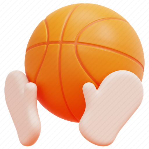 Rebound, bounce, catch, hands, basketball, ball, sport 3D illustration - Download on Iconfinder