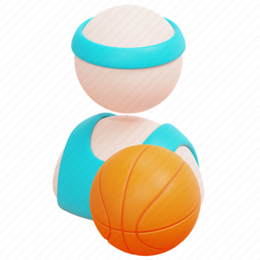 Player, person, user, avatar, sport, basketball, ball 3D illustration - Download on Iconfinder