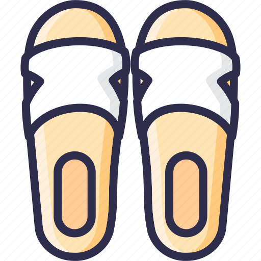 Flip, flops, footwear, sandals, shoes, slippers icon - Download on Iconfinder