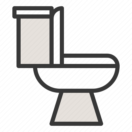 Bathroom, flush toilet, lavatory, toilet, toilet bow icon - Download on Iconfinder