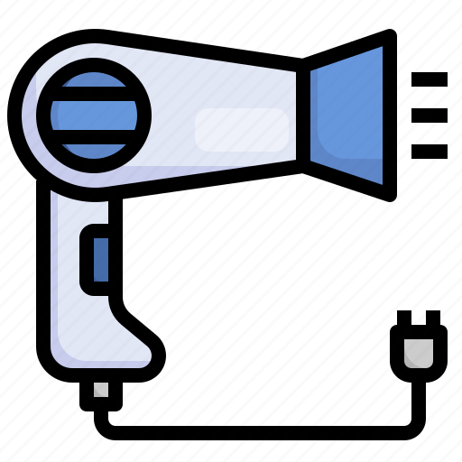 Hair, dryer, salon, hairdressing, beauty, electronics icon - Download on Iconfinder
