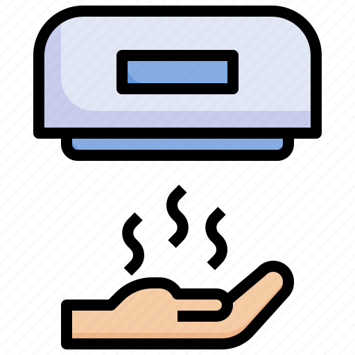 Hand, dryer, healthcare, and, medical, furniture, household icon - Download on Iconfinder