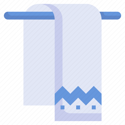 Towel, bath, rack, furniture, and, household, wiping icon - Download on Iconfinder