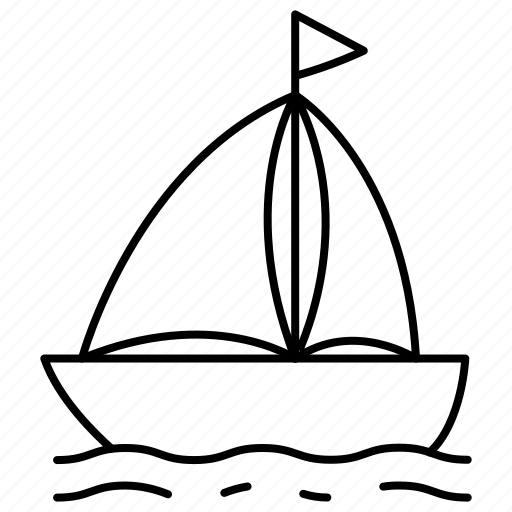 Boat, sea, ocean, yacht, water, travel, vacation icon - Download on Iconfinder