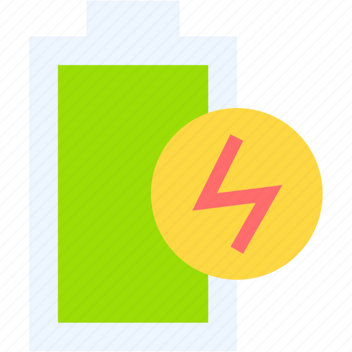 Battery, energy, unloaded, no, electronics, bolt icon - Download on Iconfinder