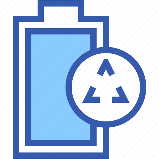 Recycle, ecology, and, environment, rechargeable, battery, renewable icon - Download on Iconfinder
