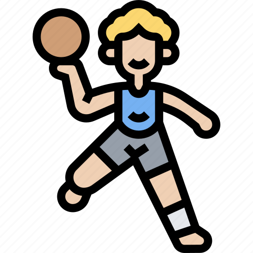 Handball, player, ball, throw, activity icon - Download on Iconfinder