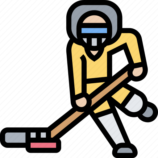 Hockey, ice, player, sports, winter icon - Download on Iconfinder
