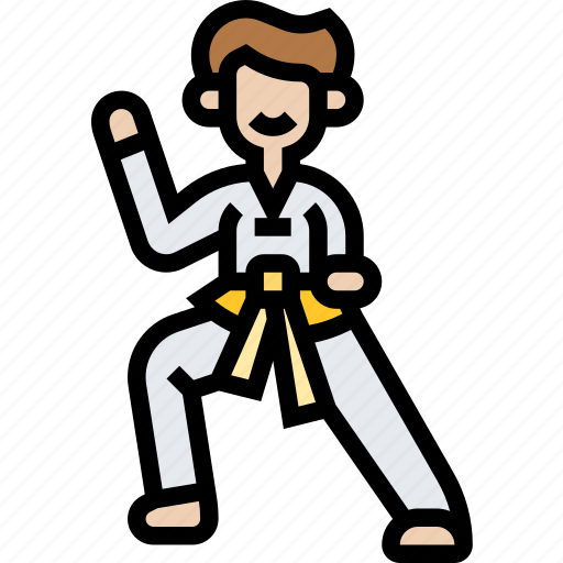 Taekwondo, fight, kick, martial, arts icon - Download on Iconfinder