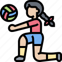 volleyball, player, competition, sport, recreation