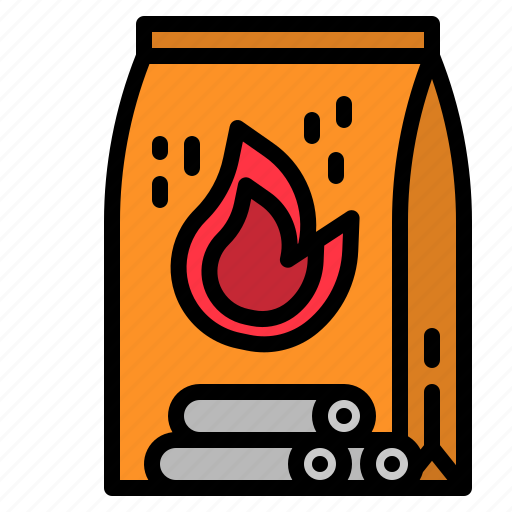 Flame, coal, charcoal, fire, combustible icon - Download on Iconfinder