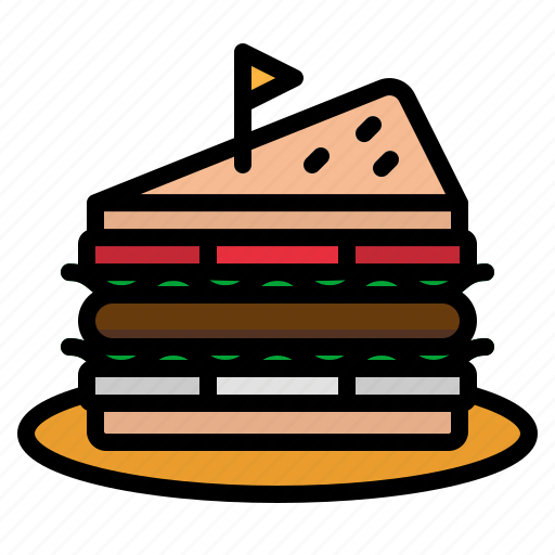 Lunch, food, restaurant, sandwich, meal icon - Download on Iconfinder