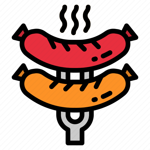Grill, food, restaurant, barbecue, sausage icon - Download on Iconfinder