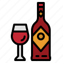 alcoholic, bottle, glass, drink, wine