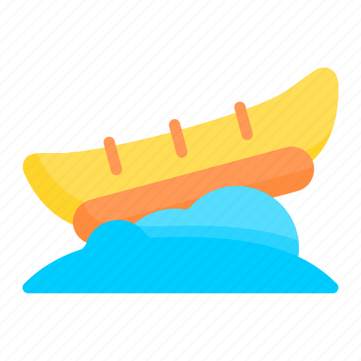 Banana boat, boat, transportation, holidays, summer, transport, vacation icon - Download on Iconfinder