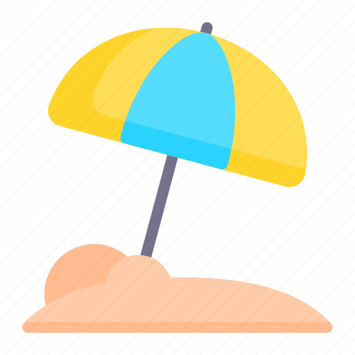 Beach umbrella, sun umbrella, umbrella, beach, summer, vacation, holidays icon - Download on Iconfinder