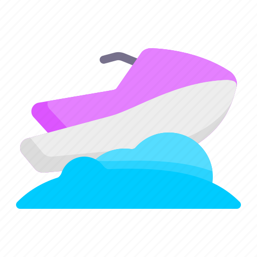 Jetski, transportation, vehicle, watersport, holidays, beach, summer icon - Download on Iconfinder
