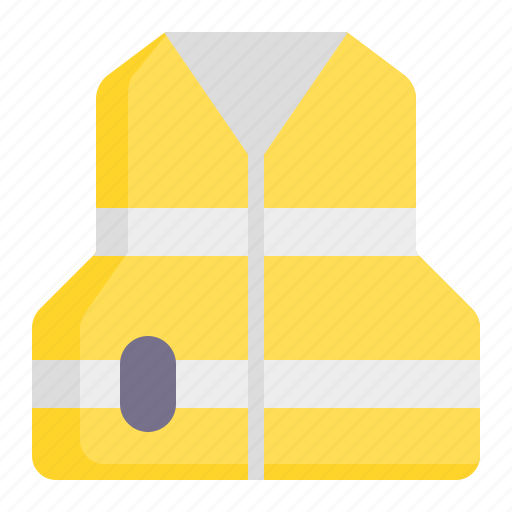 Life vest, life jacket, high visibility vest, protector vest, vest, jacket, fashion icon - Download on Iconfinder