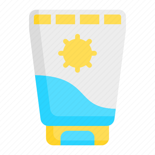 Sunscreen, sun cream, sun protection, sunblock, uv protection, healtcare, summer icon - Download on Iconfinder