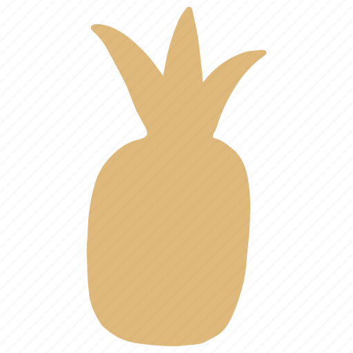 Pineapple, shape, silhouette, fruit, tropical, summer, organic shape icon - Download on Iconfinder