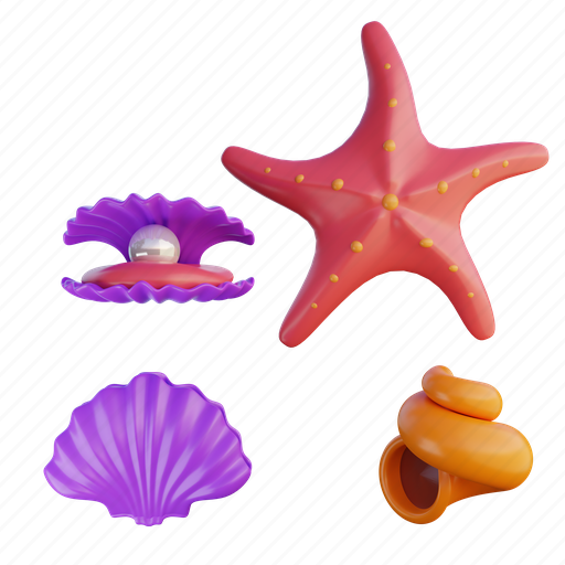 Starfish, vacation, beach, holiday, summer, travel, tourism 3D illustration - Download on Iconfinder