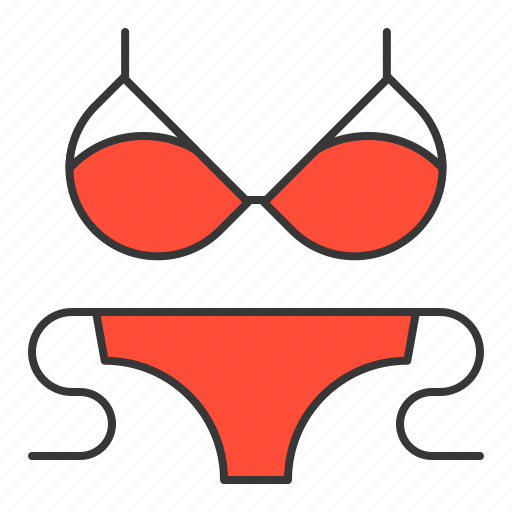 Beach, bikini, bra, swimming dress, underwear icon - Download on Iconfinder