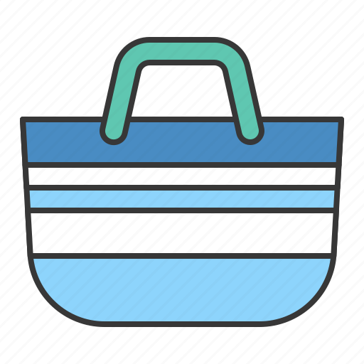 Bag, basket, beach, tote bag icon - Download on Iconfinder