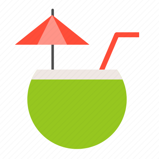 Beach, beach scene, coconut, coconut water, drinks icon - Download on Iconfinder