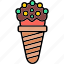 ice, cream, cone, dessert, sweet 