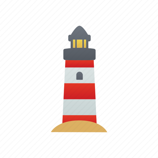 Lighthouse, nautical, island, beach icon - Download on Iconfinder
