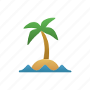 palm, tree, island, palm tree, tropical, nature