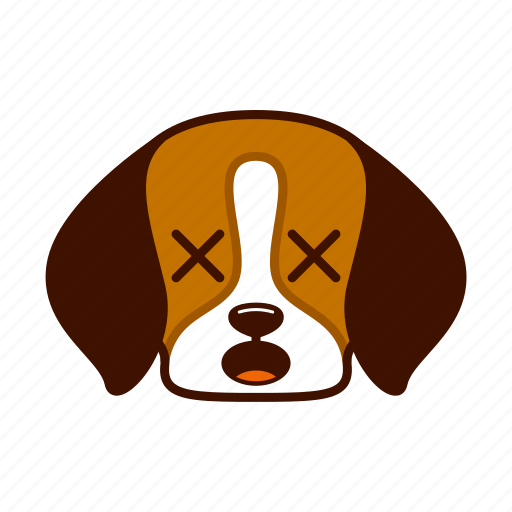 Animal, beagle, cute, depressed, dog, emoji, pet icon - Download on Iconfinder