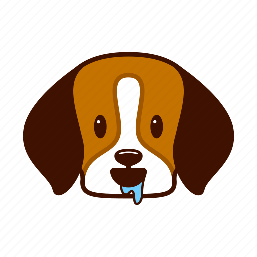 Animal, beagle, cute, dog, drool, emoji, pet icon - Download on Iconfinder