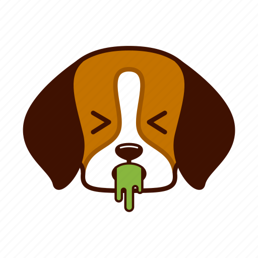 Animal, beagle, cute, dog, emoji, pet, puke icon - Download on Iconfinder